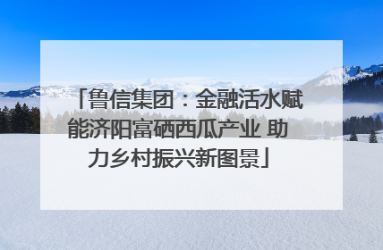 鲁信集团：金融活水赋能济阳富硒西瓜产业 助力乡村振兴新图景