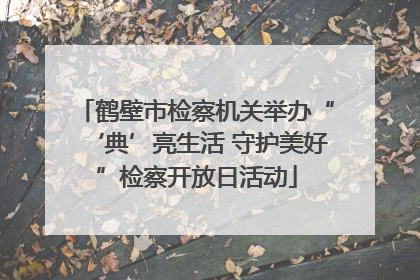 鹤壁市检察机关举办“‘典’亮生活 守护美好”检察开放日活动