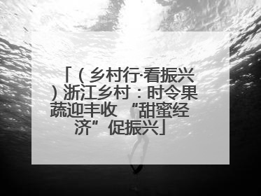 （乡村行·看振兴）浙江乡村：时令果蔬迎丰收 “甜蜜经济”促振兴