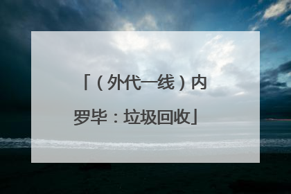 （外代一线）内罗毕：垃圾回收