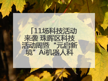 11场科技活动来袭 珠晖区科技活动周暨“元启新境”Ai机器人科普展启动