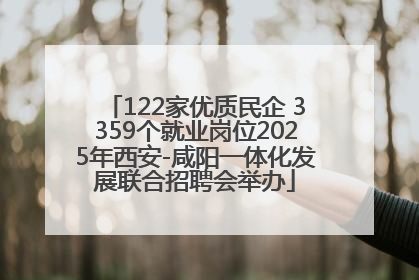 122家优质民企 3359个就业岗位2025年西安-咸阳一体化发展联合招聘会举办