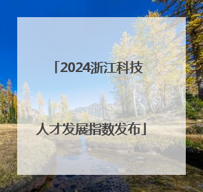 2024浙江科技人才发展指数发布