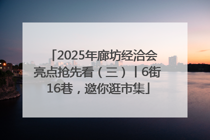 2025年廊坊经洽会亮点抢先看（三）丨6街16巷，邀你逛市集
