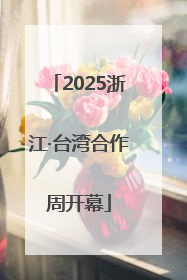 2025浙江·台湾合作周开幕