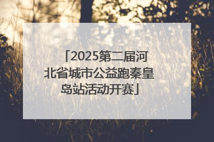 2025第二届河北省城市公益跑秦皇岛站活动开赛