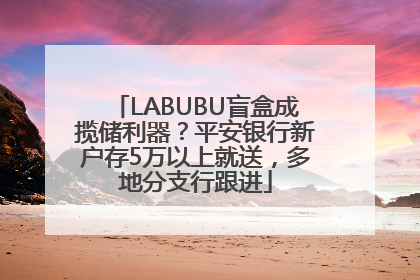 LABUBU盲盒成揽储利器？平安银行新户存5万以上就送，多地分支行跟进